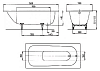 Стальная ванна Kaldewei Advantage Saniform Plus 362-1 160x70