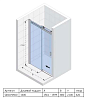 Душевая дверь в нишу Riho Baltic B104 158x210 см