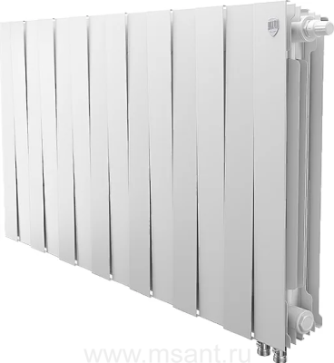 Радиатор биметаллический Royal Thermo Piano Forte 500 VDR bianco traffico, 14 секций, белый