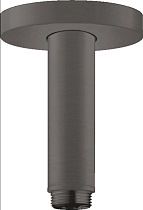 Кронштейн для верхнего душа Hansgrohe 27393340 шлифованный черный хром