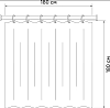 Штора для ванной IDDIS Promo P34PV11i11 180х180, серая