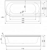 Акриловая ванна Cezares Metauro Corner 180х80 R