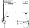 Душевая стойка Hansgrohe Raindance E Showerpipe 300 27363000