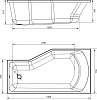 Акриловая ванна Marka One (1MarKa) Convey 150x75 L 