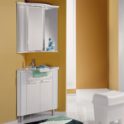 Мебель для ванной AQUATON Альтаир 62 угловая белая