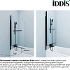 Шторка на ванну IDDIS Slide SLI5BS7i90 75х145, профиль матовый черный