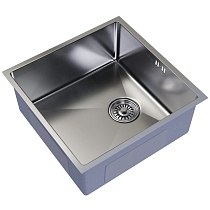 Мойка подст.монтаж 50х50 (3,0) вып 3 1/2 MIXLINE PRO 20см с сифоном (сатин)