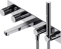 Смеситель Omnires Contour CT8037/1CR С ВНУТРЕННЕЙ ЧАСТЬЮ, для ванны с душем, хром