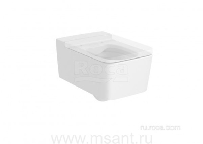Чаша Roca Inspira Square подвесная 560, Rimless, белый матовый 346537620