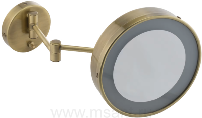 Косметическое зеркало Migliore ML.COM-50.336.BR с галогеновой подсветкой, бронза