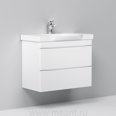 Тумба для комплекта AM.PM Like 80 подвесная, белый глянец