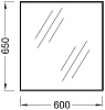 Зеркало Jacob Delafon Ola EB1080-RU 60 см