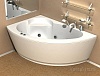 Акриловая ванна Aquatek Аякс 2 170x110 L, с каркасом, фронтальным экраном, сливом-переливом