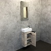 Мебель для ванной Comforty Асти 40, подвесная, дуб дымчатый с раковиной CREA 40, P-UM-CRE40/1
