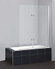 Шторка на ванну BelBagno Sela V 21 120/140 C Cr