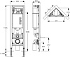 Система инсталляции для унитазов Mepa VariVIT Е31 Eck-WC 514802 угловая