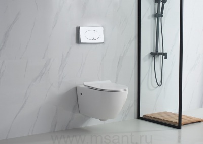 Унитаз подвесной FORTEX (White). Размер: 555х370х370