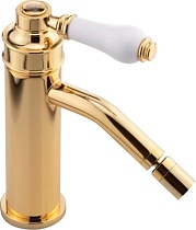 Смеситель Migliore Ermitage Mini 28584 для биде, белый - золото