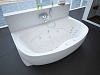 Акриловая ванна Aquatek Мелисса 180x95, с каркасом, фронтальным экраном, сливом-переливом