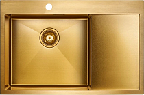 Мойка кухонная Paulmark Elde PM807851-BGL L, золото