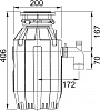 Комплект Мойка кухонная Franke Maris MRG 611С оникс + Измельчитель отходов Franke Turbo Elite TE-125 с пневмокнопкой