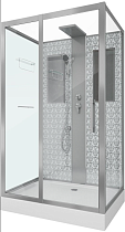 Душевая кабина Niagara Lux NG-7711WBK 120х90 серебро