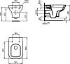 Унитаз подвесной Ideal Standard I.life T471701 Безободковый технология RimLS+, глубокий смыв. 