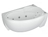 Акриловая ванна Акватек Бетта 160x97 R, с каркасом, фронатальным экраном, сливом-переливом