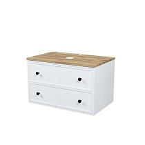 Тумба подвесная, со столешницей, 80 см, белый матовый, Torr, IDDIS, TOR80WBi95K