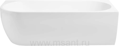 Акриловая ванна Aquanet Family Elegant B 180x80 3806N Matt Finish (панель Black matte)