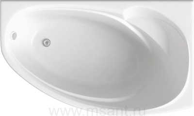 Акриловая ванна BAS Фэнтази 150x95 R на каркасе