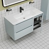 Тумба с умывальником, подвесная, 100 см,голубой, Edifice, IDDIS, EDI10B0i95K подходит умыв. 0101000i28