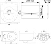 Комплект Berges NOVUM525, кнопка F3 хром глянец, унитаз EGO Rimless, сидение Toma Slim SO