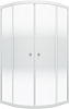 Душевой уголок Triton Лайт 100х100 В Градиент, Белый с поддоном +сифон D90мм