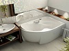 Акриловая ванна Акватек Вега 170x105 R, с каркасом, фронтальным экраном, сливом-переливом