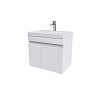Тумба с умывальником подвесная с дверцами, белая, 60 см, Zodiac, IDDIS, ZOD6CD0i95K подходит ум. 3506000i28