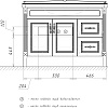 Тумба Comforty Палермо 120 с раковиной Comforty 3312