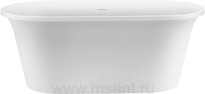 Акриловая ванна Aquanet Smart 170x80, слив-перелив, белый Gloss Finish