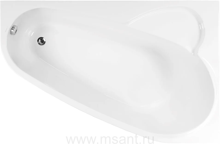 Акриловая ванна Vagnerplast Selena 160x105 R/L ультра белый