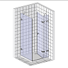 Душевой уголок Good Door Fantasy WTW+SP-F-CH 130x90