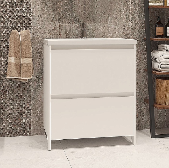 Тумба Velvex Klaufs 70.2Y белая, напольная