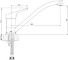 Смеситель Aquanet Round Handle SD90705 для кухонной мойки