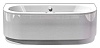 Акриловая ванна Акватек Морфей 190x90, с каркасом, фронтальным экраном, сливом-переливом