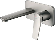 Смеситель для раковины Lemark Bronx LM3726GM С ВНУТРЕННЕЙ ЧАСТЬЮ графит