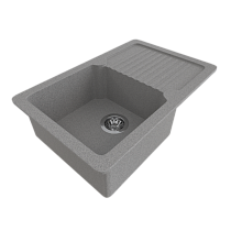 Мойкa MIXLINE ML-GMS24 СТАНДАРТ с крылом , темно-серый (309), 765*490*200мм