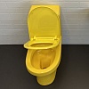 Детский унитаз моноблок Comforty 2311Y желтый, двухрежимная арматура, горизонтальный выпуск, сиденье полипропилен с микролифтом