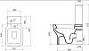 Унитаз-компакт BelBagno Vaso BB127CP