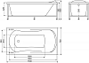 Акриловая ванна BelBagno BB103 170x75