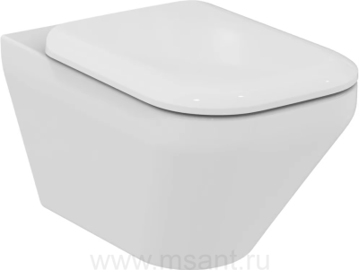 Унитаз подвесной Ideal Standard Tonic II K316701 AquaBlade® глуб.смыв, с крепежомTT0299327,с сидением-крышкой K7065