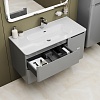 Тумба с умывальником, подвесная, 100 см, светло-серый, Edifice, IDDIS, EDI10L0i95K подходит умыв. 0101000i28